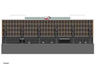 Fassade Businesspark Bison von Leuenberger Architekten AG